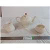 Image 3 : Wade ceramic teapot, cream + sugar set