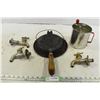 Cast Iron Waffle Maker, Faucets & Sieve
