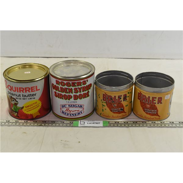 Peanut Butter, Sugar & Tobacco Tins
