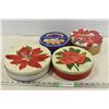Poinsetta Tins & Danish Tin