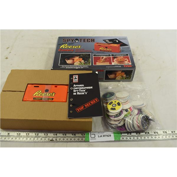 Reese’s Spy Camera + Bag of Pogs