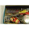 Image 2 : Misc. Box w/ Darts, Shot Glass, Ornaments