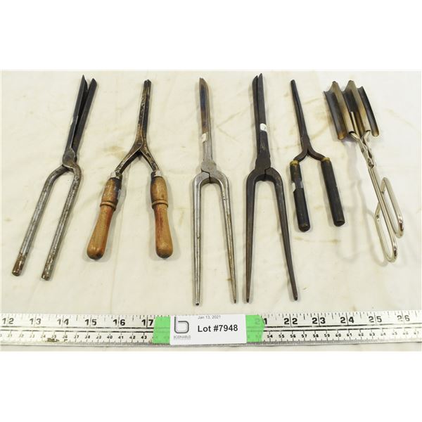 Vintage Metal Curling Irons