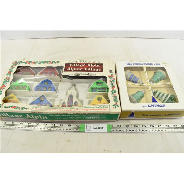Alpine Village & Glass Enamel Ornaments