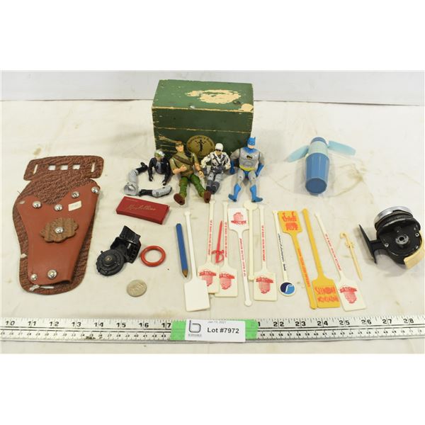 Assorted Toys, Drink Mixers, Holster & Misc.
