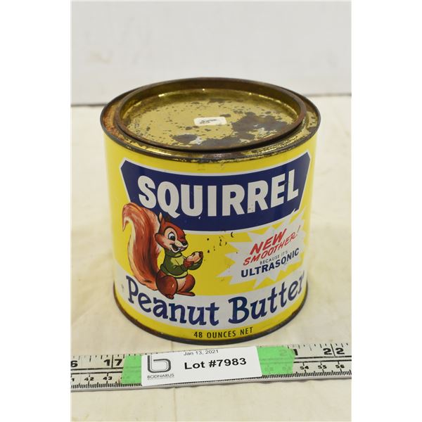 Squirrel Peanut Butter Can