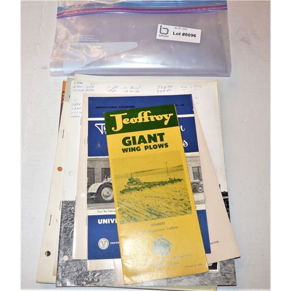 Automobile and Farm Equipment Brochures