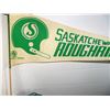 Image 3 : Sask.Roughriders Neal Hughes Signed Flag, Bobble Heads, 1972 Pennant, Pin