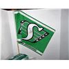 Image 4 : Sask.Roughriders Neal Hughes Signed Flag, Bobble Heads, 1972 Pennant, Pin