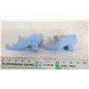 Image 3 : 2X THE BID PRICE - glass slippers - 5.75" long