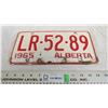 Image 1 : 1965 Alberta license plates