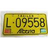 Image 2 : Alberta trailer plate, 79-80 stickers