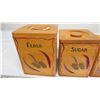 Image 2 : wooden 4pc cannister set