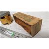 Image 3 : wood brookfield cheese spread box + tobacco tin