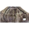 Image 10 : Vintage Lantry Leather brand mens fur coat - zipper working- size looks like a medium - has one hole