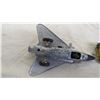 Image 3 : Schuco wind-up plane (no key) made in West Germany + metal caterpillar diesel cat (no tracks)