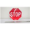 Image 1 : Stop/Slow double side aluminum sign - 17.75x17.75