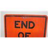 Image 2 : End of work area aluminum sign