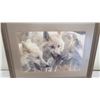 Image 2 : wolf/coyote picture in frame - 25.5x33.75