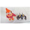 Image 2 : plastic clown toy + other toy