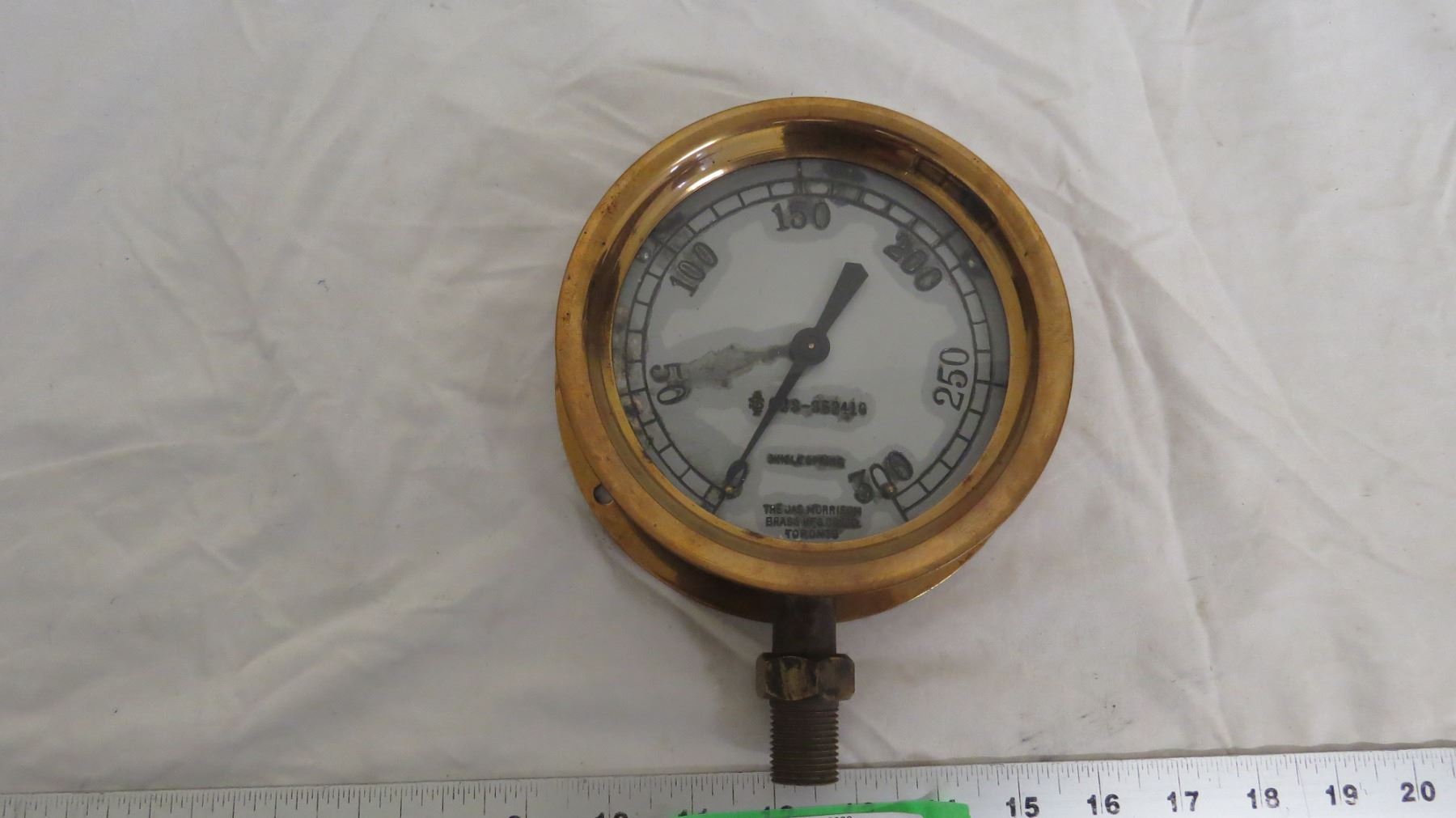 The Jas Morrison Brass MFG Ltd Gauge Bodnarus Auctioneering