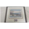 Image 2 : Fred Lahrman 1990 Winter Morning Sharptails picture in frame #/500 - 16.75x17.75