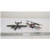 Image 1 : (2) plastic toy airplanes