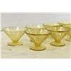 Image 2 : (8) Amber Depression Glass Dessert Bowls