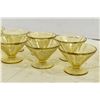 Image 3 : (8) Amber Depression Glass Dessert Bowls