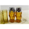 Image 2 : Amber and Gold colored Glass S&P Shakers