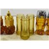 Image 4 : Amber and Gold colored Glass S&P Shakers