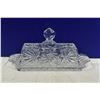 Image 3 : Crystal Glass Butter Dish + Cream & Sugar dishes - like new