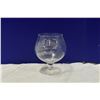 Image 3 : (6) Sail Boat frosted glass wine cups
