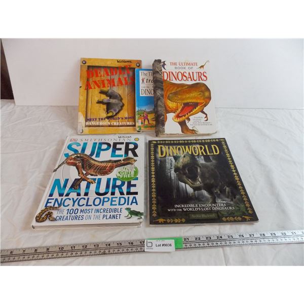 (5) dinosaur related kids books