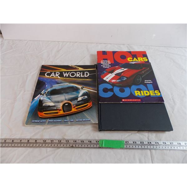 3 car books - american auto history, supercars, sports cars