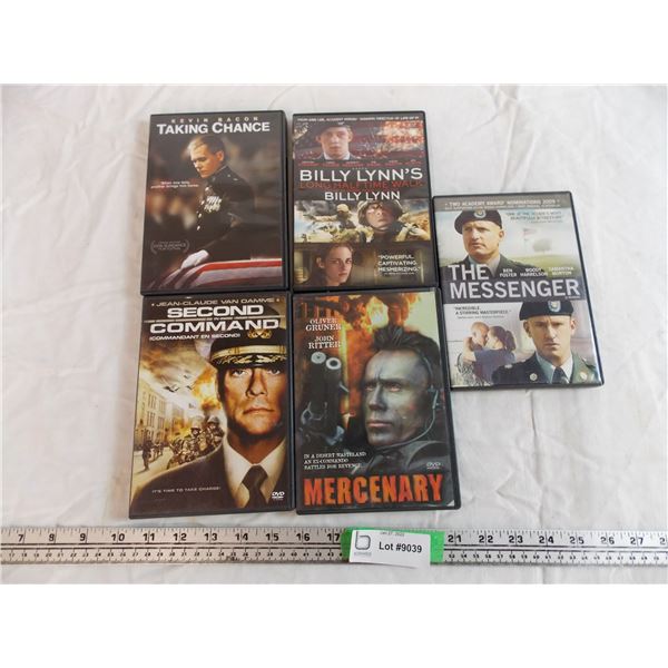 5 war related DVD's