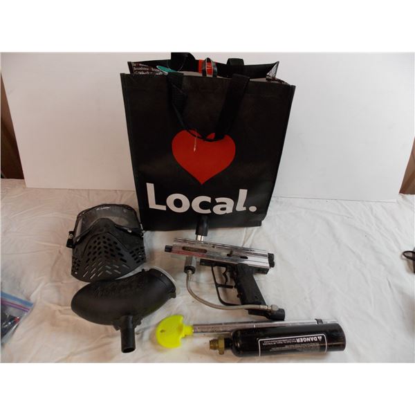 Paintball Gun + Mask - in co-op bag