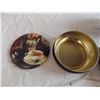 Image 2 : (3) murchie's tins + tealight candle holder