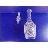 Image 3 : NEW Crystal Decanter - never used - 15" tall with the stopper - 24% Lead Crystal Hand Cut Made in W.