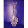 Image 8 : NEW Crystal Decanter - never used - 15" tall with the stopper - 24% Lead Crystal Hand Cut Made in W.