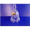 Image 2 : NEW Anna Hutte W. Germany Crystal Glass Bell (Frosted/Cut Glass) - 8.5" tall - 4" diameter
