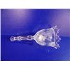 Image 3 : NEW Anna Hutte W. Germany Crystal Glass Bell (Frosted/Cut Glass) - 8.5" tall - 4" diameter