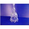 Image 7 : NEW Anna Hutte W. Germany Crystal Glass Bell (Frosted/Cut Glass) - 8.5" tall - 4" diameter