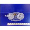 Image 6 : Etched Crystal - NEW Annahutte Cream + Sugar Dish Set Glass - W. Germany 24% Lead Crystal Hand Cut