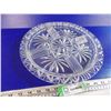 Image 3 : Cut Glass Divided Serving Platter - center dipper with 4 sections - 13" diameter