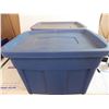 Image 3 : *Purple + Blue Rubbermaid Roughneck Totes with lids (68 Litre)