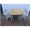 Image 1 : *Two chairs + wooden card table - 30x30x30