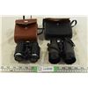 Image 1 : 2 Pairs of Vintage Binoculars w/ Cases