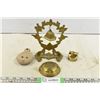 Image 1 : (3) Brass Items & Clay Ornament from Israel