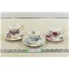 Image 1 : 3 Tea Cups & Saucers